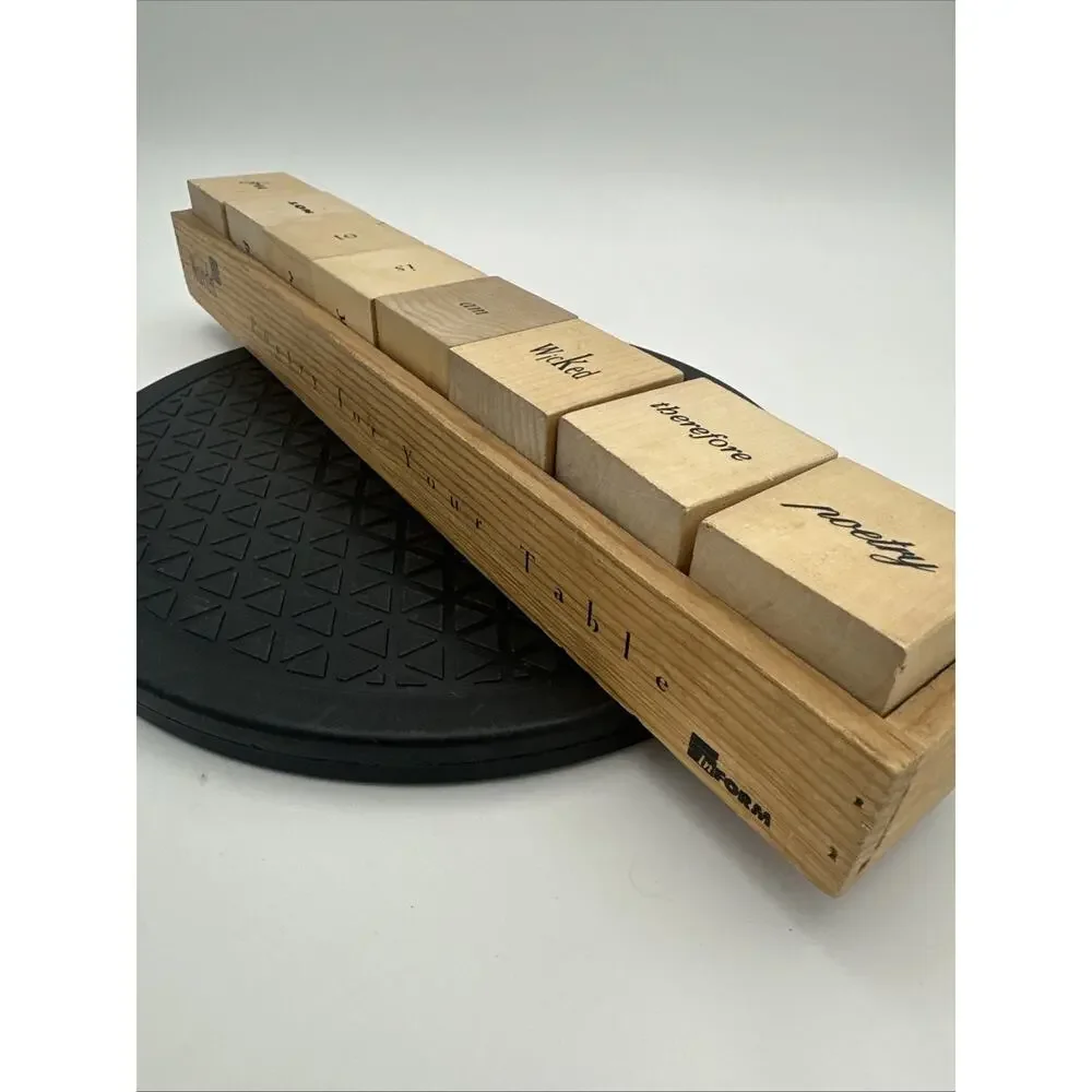 Words Cubed The Politics Of Words In Form Political Rhetoric Wood Block Game